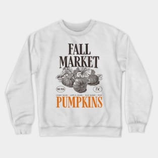 Fall Market Pumpkins Halloween Crewneck Sweatshirt